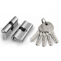 Цилиндровый механизм 100 DA/RC 80 mm (35+10+35) CP хром