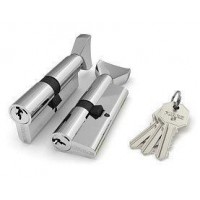 Цилиндровый механизм с вертушкой 100 CM 70 mm (30+10+30) CP хром