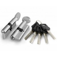Цилиндровый механизм с вертушкой D502/60 mm (25+10+25) CP хром 5 кл.