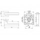 Ручка раздельная FLASH DM CP/SN-8 хром/матовый никель