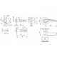 Ручка защелка 6020 MAB-P (без фик.) мат. бронза