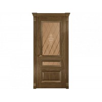 Межкомнатная дверь Luxor Фараон-2  со стеклом, светлый мореный дуб