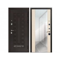 Входная дверь Rex Сенатор СБ-16 с зеркалом Венге / Лиственница беж