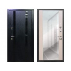 Входная дверь Zelar Гранд-1, лиственница белая/зеркало