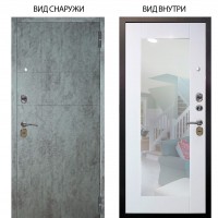 Стальная БЕРЛОГА XS / Агат Темный бетон / Милли Роял вуд белый