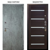 Стальная БЕРЛОГА XS / Агат Темный бетон / Александра Вельвет