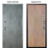 Стальная БЕРЛОГА XS / Агат Темный бетон / Элегант Рустик соломенный