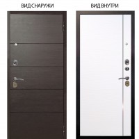 Стальная БЕРЛОГА XS / Агат Венге горизонт / Гауда Роял вуд белый