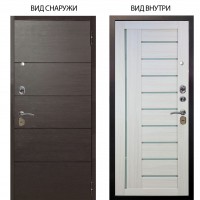 Стальная БЕРЛОГА XS / Агат Венге горизонт / Диана Белая лиственница
