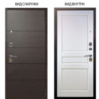 Стальная БЕРЛОГА XS / Агат Венге горизонт / Каролина Белая эмаль