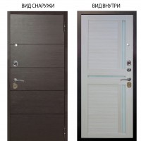 Стальная БЕРЛОГА XS / Агат Венге горизонт / Мирра Белая лиственница