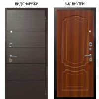 Стальная БЕРЛОГА XS / Агат Венге горизонт / Мишель Дуб рустикальный