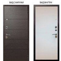 Стальная БЕРЛОГА XS / Агат Венге горизонт / Под покраску