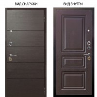 Стальная БЕРЛОГА XS / Агат Венге горизонт / Скиф Горький шоколад
