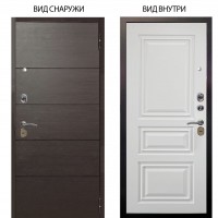 Стальная БЕРЛОГА XS / Агат Венге горизонт / Скиф Софт милк