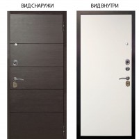 Стальная БЕРЛОГА XS / Агат Венге горизонт / Элегант Софт милк