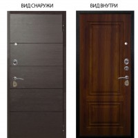 Стальная БЕРЛОГА XS / Агат Венге горизонт / Элион Дуб рустикальный