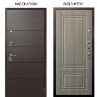 Стальная БЕРЛОГА XS / Агат Венге горизонт / Элион Дуб филадельфия крем