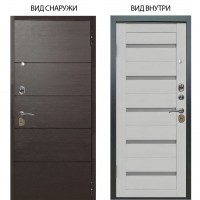 Стальная БЕРЛОГА XS / Агат Венге горизонт / Александра Серый винил