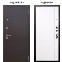 Стальная БЕРЛОГА XS / Элегант Венге горизонт / Гауда Роял вуд белый