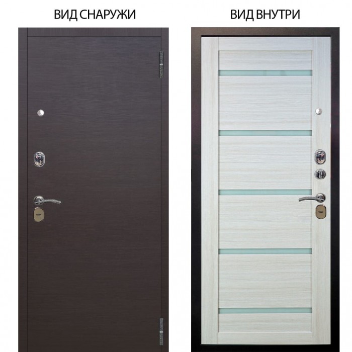 Стальная БЕРЛОГА XS / Элегант Венге горизонт / Александра Белая лиственница