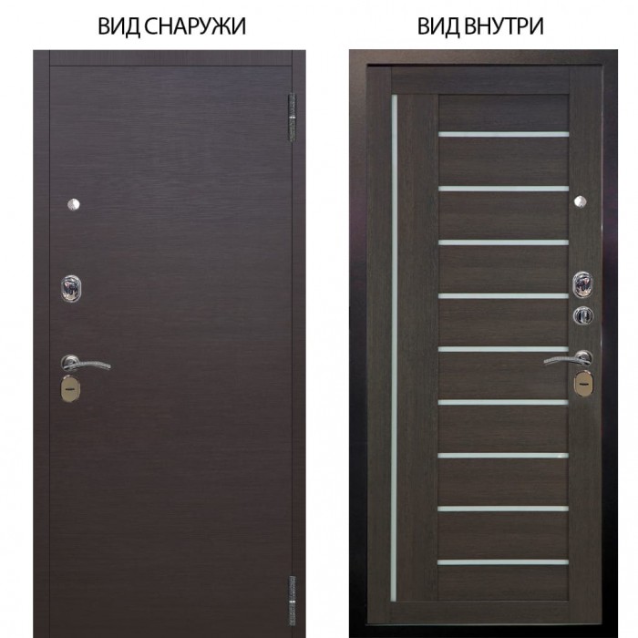 Стальная БЕРЛОГА XS / Элегант Венге горизонт / Диана Лунная ночь