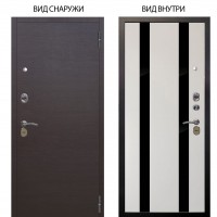 Стальная БЕРЛОГА XS / Элегант Венге горизонт / Дуэт Белое дерево вставки Кензо