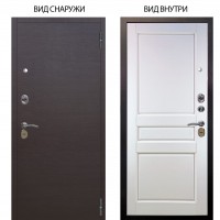 Стальная БЕРЛОГА XS / Элегант Венге горизонт / Каролина Белая эмаль