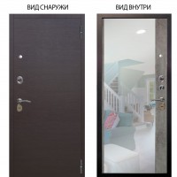 Стальная БЕРЛОГА XS / Элегант Венге горизонт / Магнум Светлый бетон