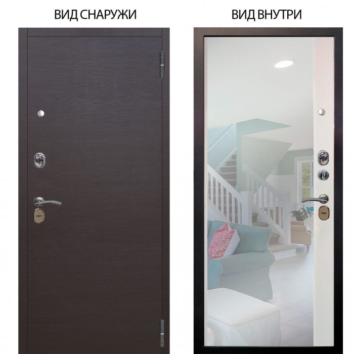 Стальная БЕРЛОГА XS / Элегант Венге горизонт / Магнум Софт милк