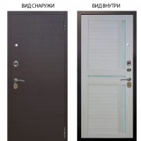 Стальная БЕРЛОГА XS / Элегант Венге горизонт / Мирра Белая лиственница