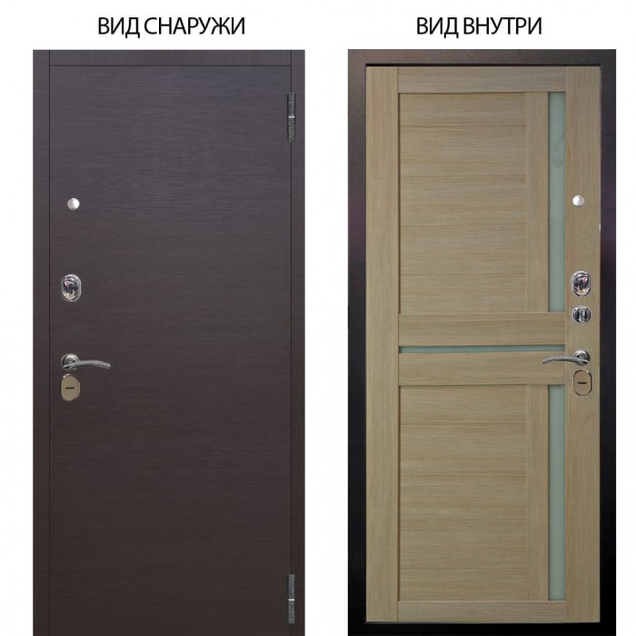 Стальная БЕРЛОГА XS / Элегант Венге горизонт / Мирра Буксус