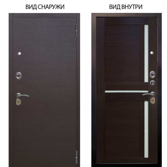 Стальная БЕРЛОГА XS / Элегант Венге горизонт / Мирра Вельвет