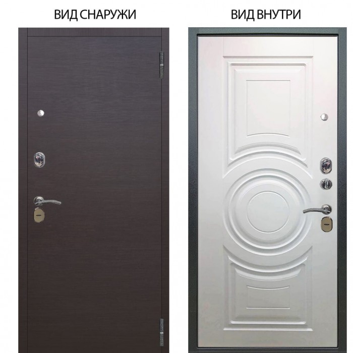 Стальная БЕРЛОГА XS / Элегант Венге горизонт / Могадиш Софт милк