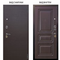 Стальная БЕРЛОГА XS / Элегант Венге горизонт / Скиф Горький шоколад