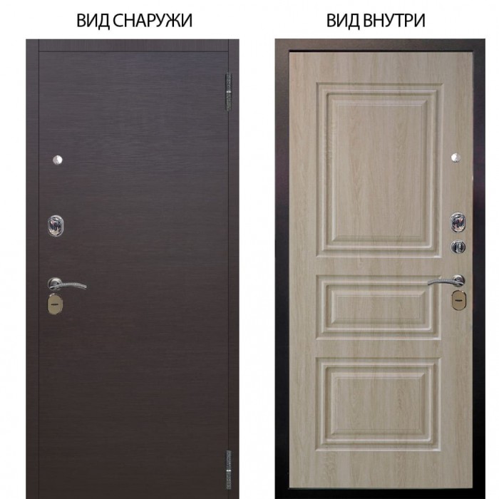 Стальная БЕРЛОГА XS / Элегант Венге горизонт / Скиф Дуб филадельфия крем