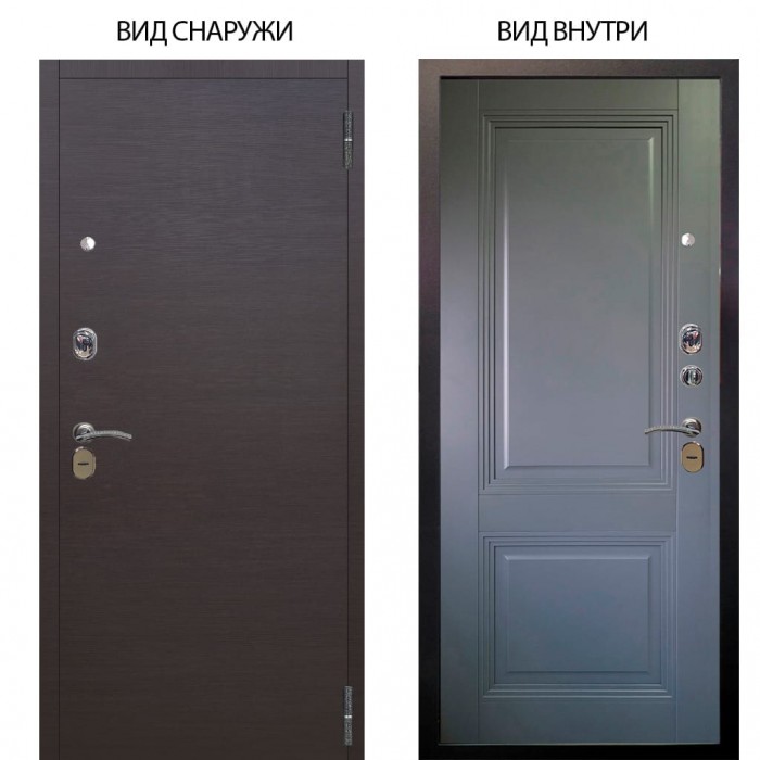 Стальная БЕРЛОГА XS / Элегант Венге горизонт / Соло Антрацит