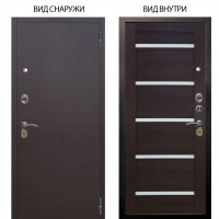 Стальная БЕРЛОГА XS / Элегант Венге горизонт / Александра Вельвет