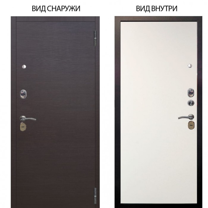 Стальная БЕРЛОГА XS / Элегант Венге горизонт / Элегант Софт милк