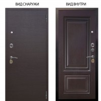 Стальная БЕРЛОГА XS / Элегант Венге горизонт / Элион Горький шоколад