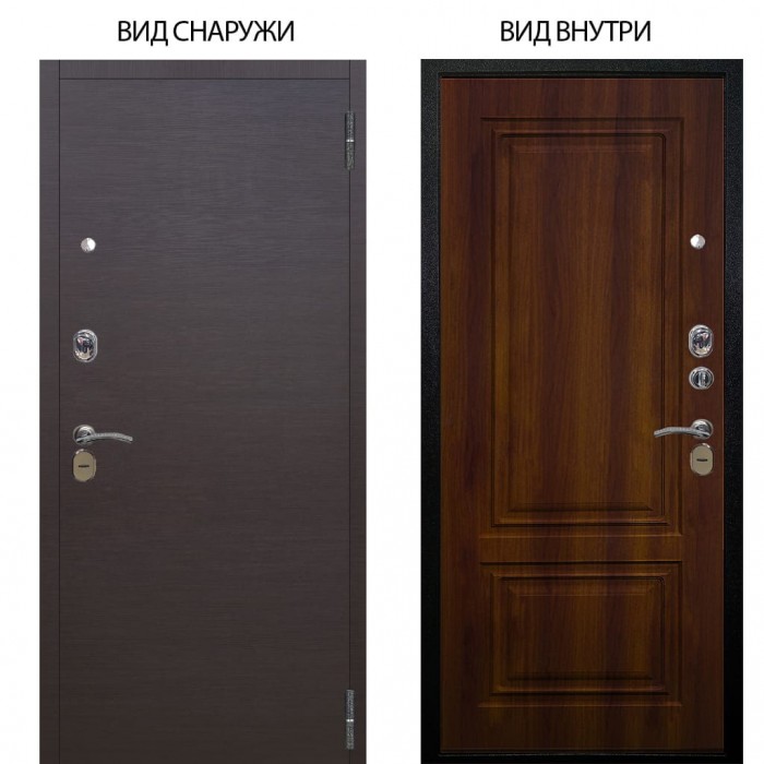 Стальная БЕРЛОГА XS / Элегант Венге горизонт / Элион Дуб рустикальный