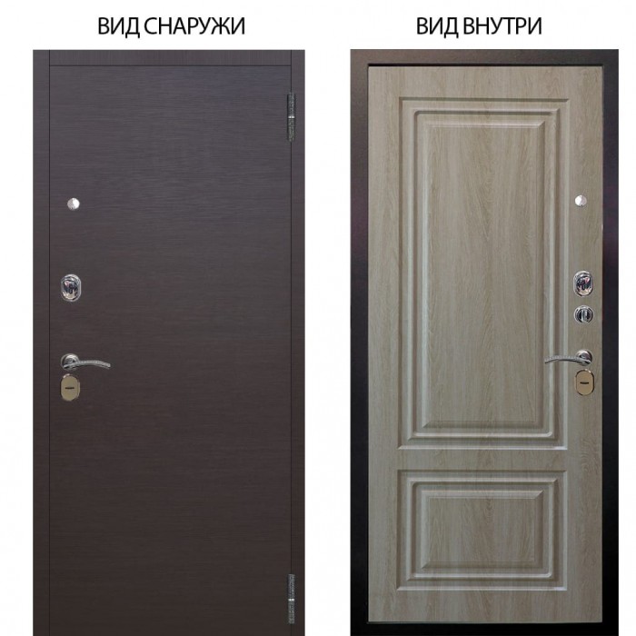 Стальная БЕРЛОГА XS / Элегант Венге горизонт / Элион Дуб филадельфия крем