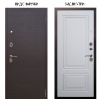 Стальная БЕРЛОГА XS / Элегант Венге горизонт / Элион Софт милк