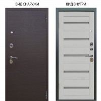 Стальная БЕРЛОГА XS / Элегант Венге горизонт / Александра Серый винил