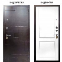 Стальная БЕРЛОГА XS / Форт Венге горизонт / Ариана Белая эмаль