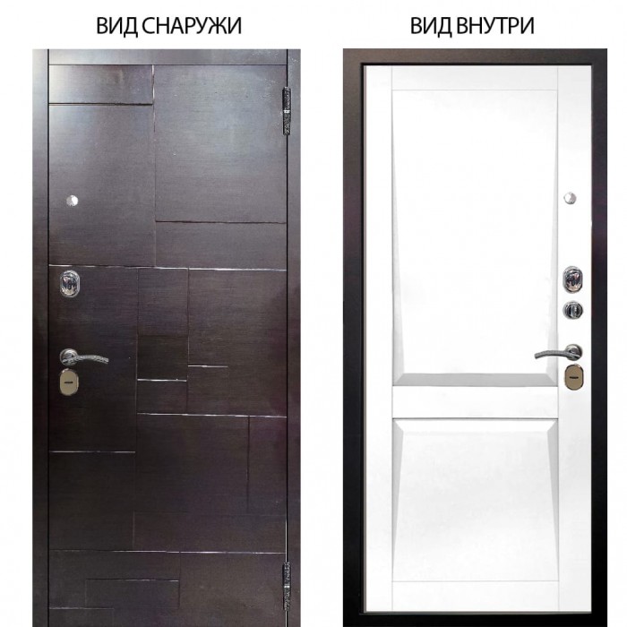 Стальная БЕРЛОГА XS / Форт Венге горизонт / Ариана Белая эмаль