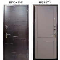 Стальная БЕРЛОГА XS / Форт Венге горизонт / Ариана Серая эмаль