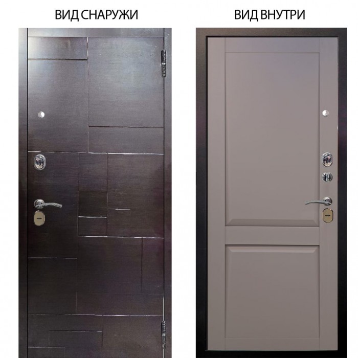 Стальная БЕРЛОГА XS / Форт Венге горизонт / Ариана Серая эмаль