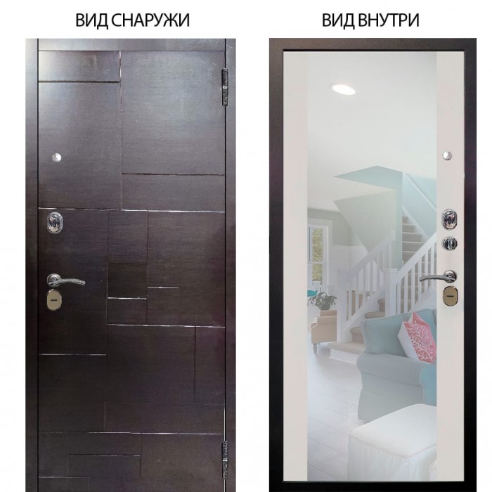 Стальная БЕРЛОГА XS / Форт Венге горизонт / Вояж Белое дерево