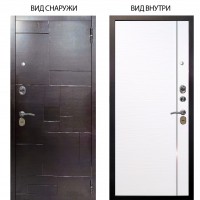 Стальная БЕРЛОГА XS / Форт Венге горизонт / Гауда Роял вуд белый